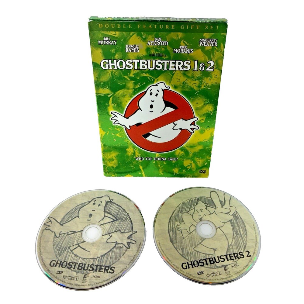 Ghostbusters Double Feature Gift Set 2005 Columbia Pictures 2 DVD Set Tested